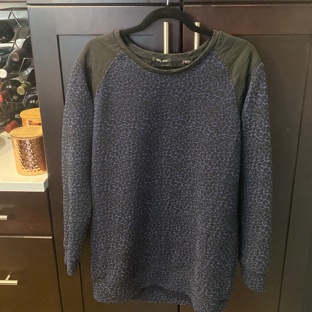 Maison Scotch Leopard Print Crew Neck